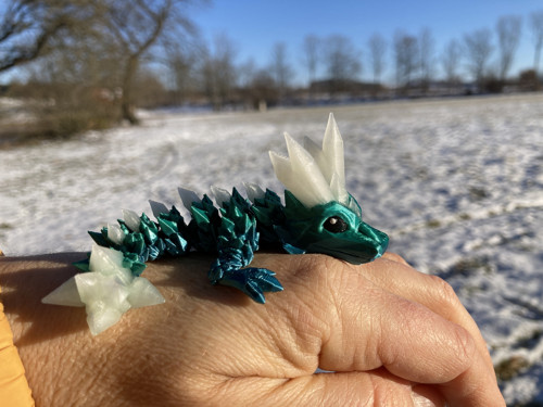 Krystalový drobeček - oceánový, 3D tisk — foto 6