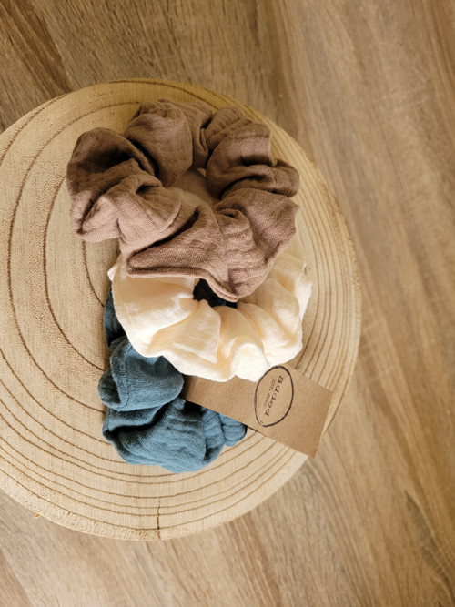 Mušelínové scrunchies — foto 4