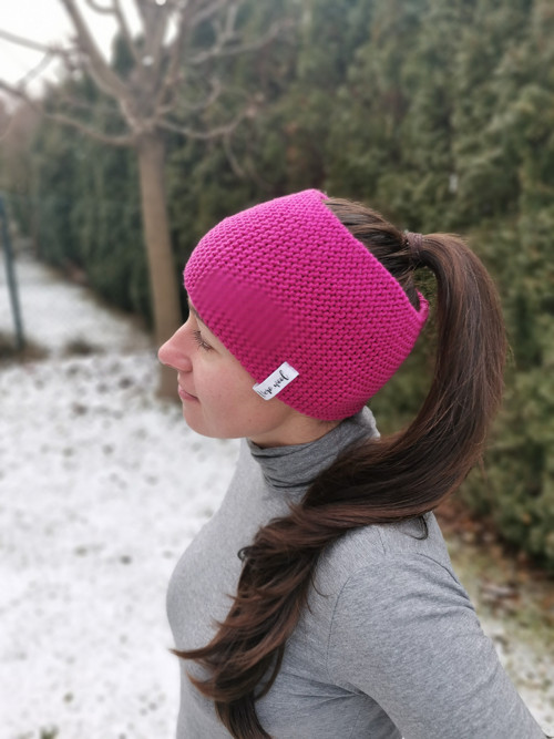 Super high čelenka - magenta — foto 3