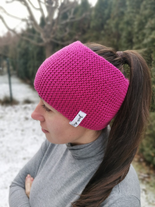 Super high čelenka - magenta — foto 4