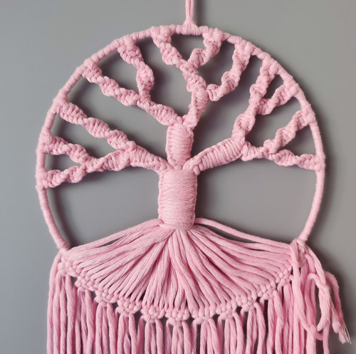Macramé dekorace - Strom života 18 x 65 cm — foto 2