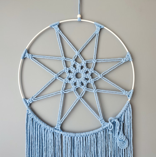 Macramé lapač snů - 35 x 85 cm — foto 2
