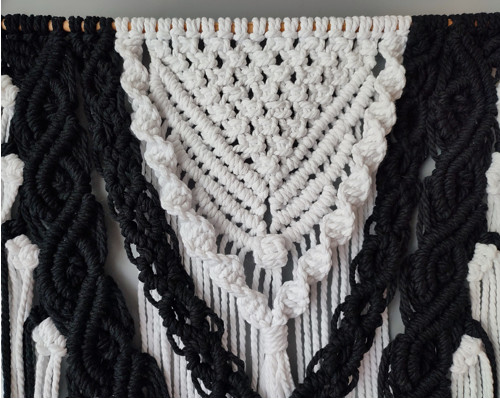 Macramé dekorace Noc a den 55 x 110 cm — foto 3