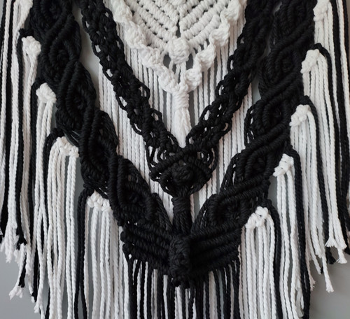 Macramé dekorace Noc a den 55 x 110 cm — foto 4