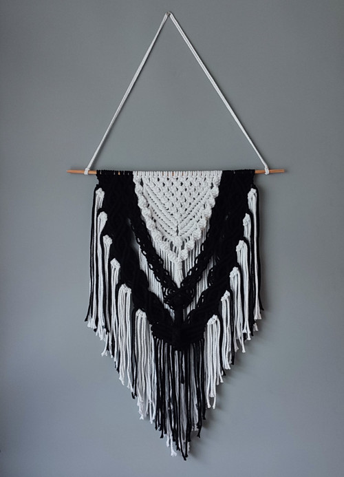 Macramé dekorace Noc a den 55 x 110 cm — foto 2