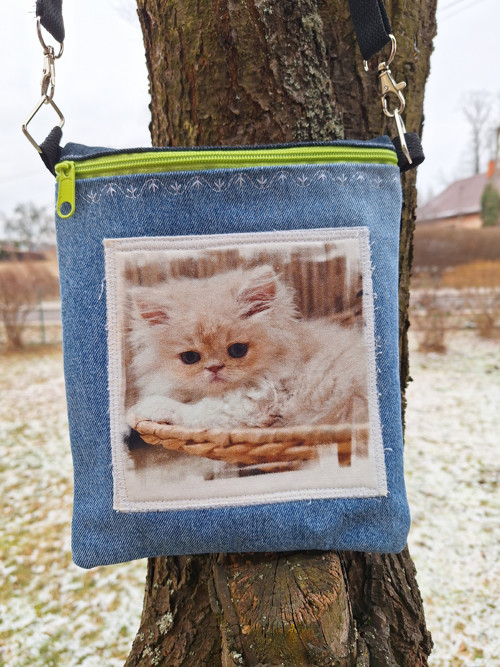 Džínová kabelka crossbody — foto 3