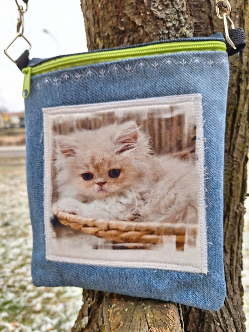 Džínová kabelka crossbody — foto 2