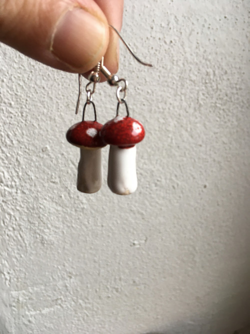 Náušnice muchomůrky.. — foto 3
