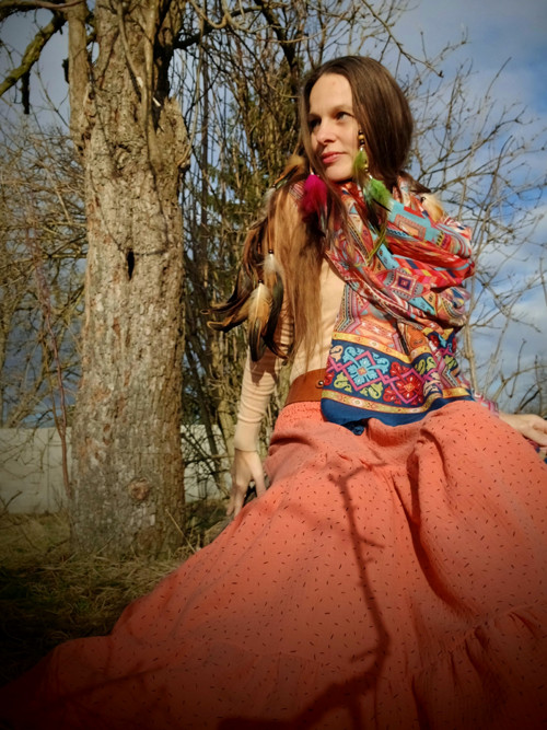 Maxi Boho Sukně Kaskádovitá — foto 2