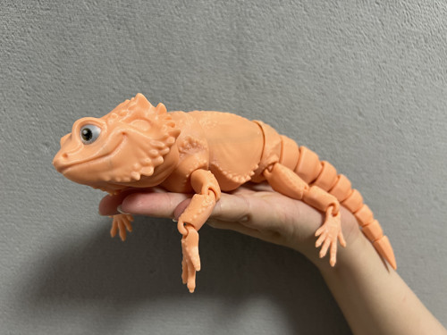 Agama Vousatá - 26 cm - 3D Tisk SVÍTÍCÍ — foto 2