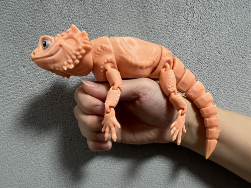 Agama Vousatá - 26 cm - 3D Tisk SVÍTÍCÍ — foto 5