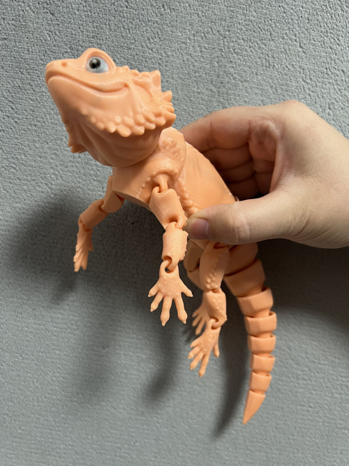 Agama Vousatá - 26 cm - 3D Tisk SVÍTÍCÍ — foto 6
