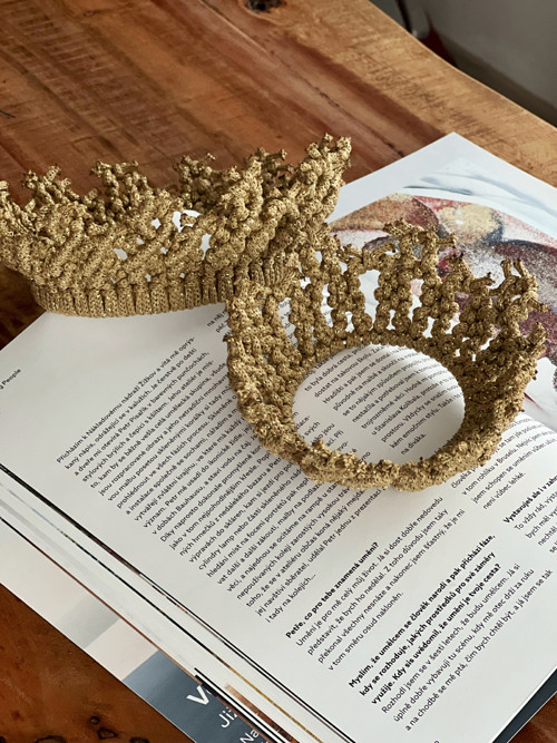 Macramé korunka — foto 2