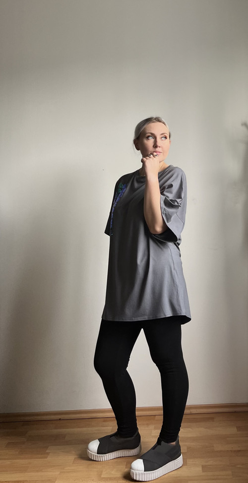 Tričko Tmavě Šedé Unisex — foto 4