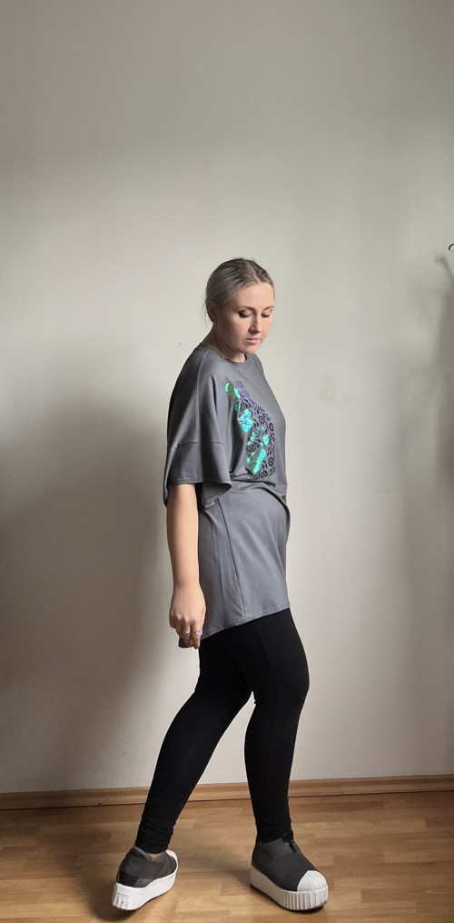 Tričko Tmavě Šedé Unisex — foto 6