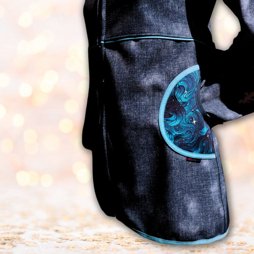 Softshellový kabátek s vlnami - vzhled jeans — foto 3