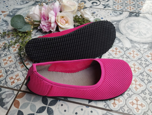 Dámské bf baleríny síťované magenta — foto 4