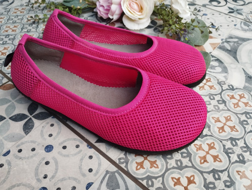 Dámské bf baleríny síťované magenta — foto 6