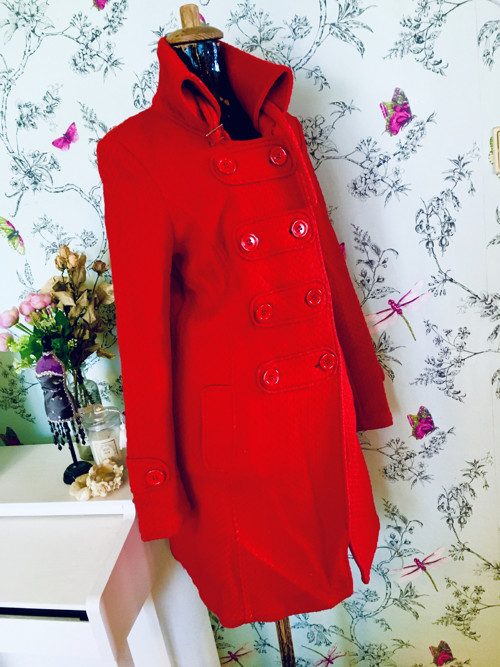 Kabát red retro šedesátkový — foto 5