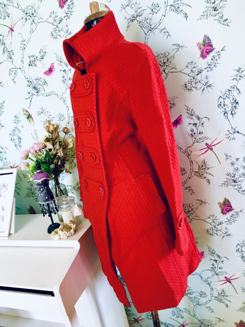 Kabát red retro šedesátkový — foto 3