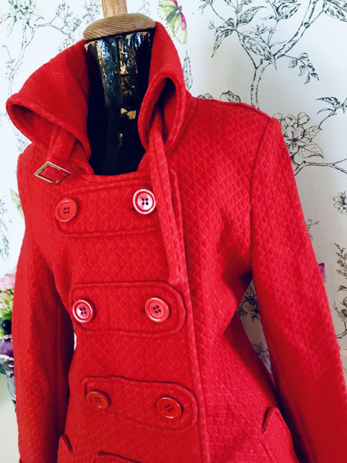Kabát red retro šedesátkový — foto 4