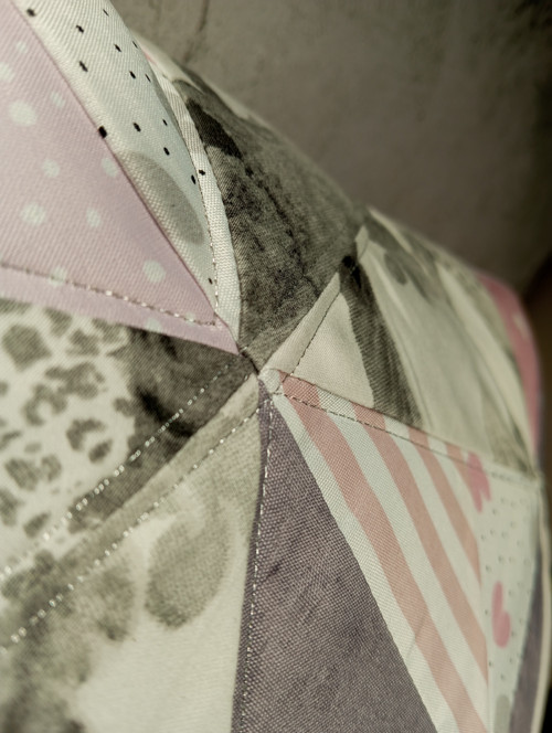 Polštář s povlakem - Pink Patchwork — foto 3