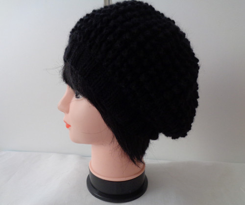 Baret v černé - angora — foto 2