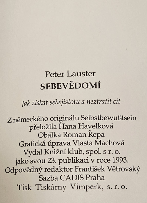 Sebevědomí — foto 3