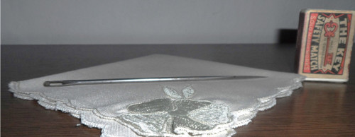 Velká kovová JEHLA 16 cm, atypická — foto 6