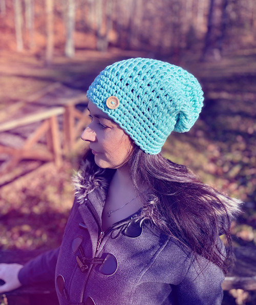 Zimní čepka mint Skladem — foto 2