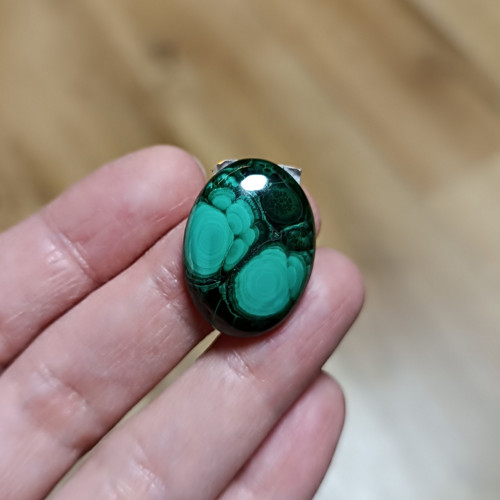 Malachit, ID 3547, 27x18 mm — foto 2