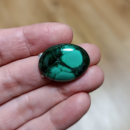 Malachit, ID 3547, 27x18 mm — foto 3