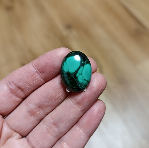 Malachit, ID 3547, 27x18 mm — foto 4