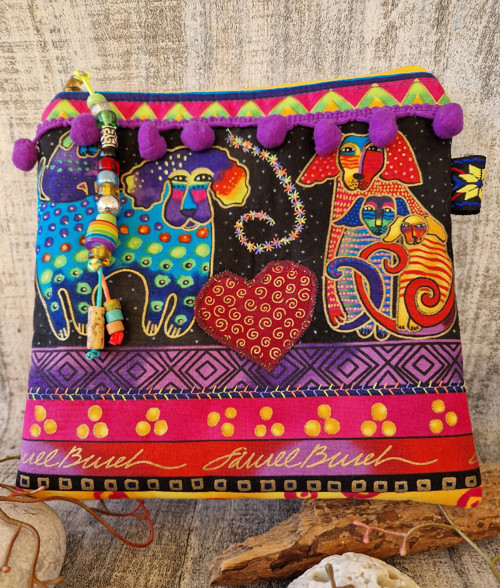 * etuje ~ taštička s pejsky Laurel Burch — foto 2