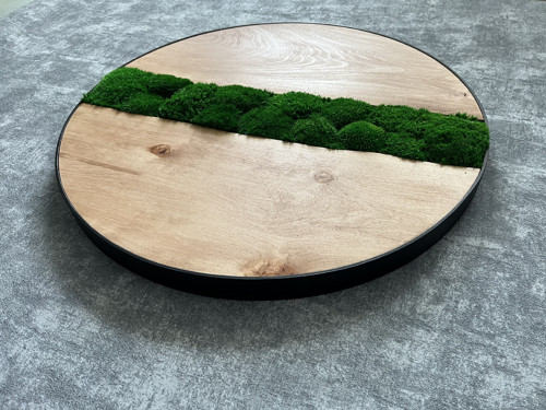 Mechový obraz průměr 50cm — foto 3