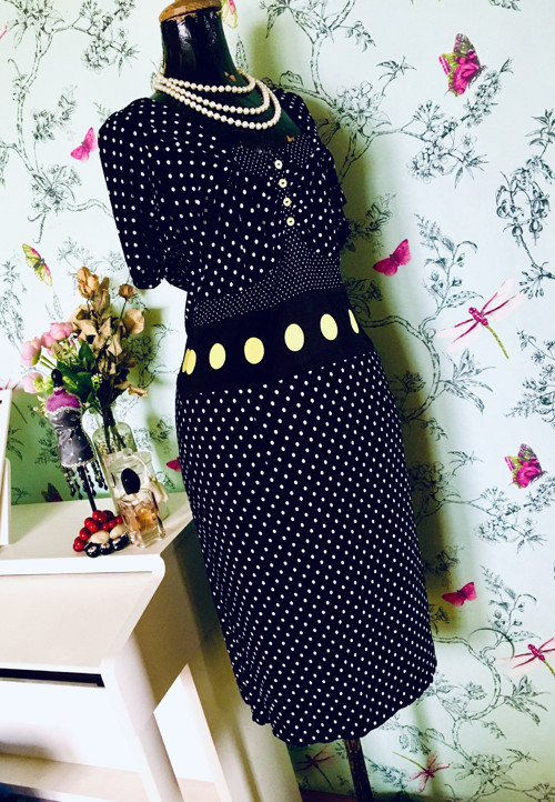 Šaty retro dots original — foto 3