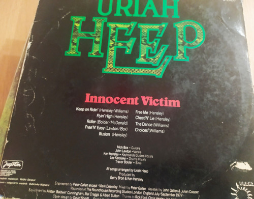 LP- Uriah Heep - Innocent Victim — foto 2