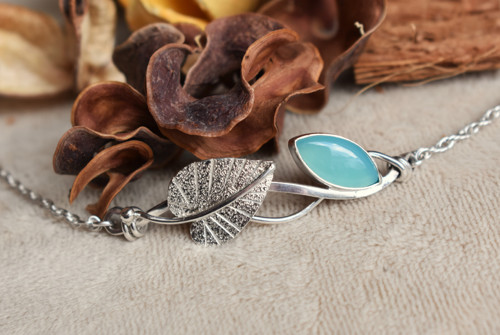Náramek aqua chalcedon — foto 5