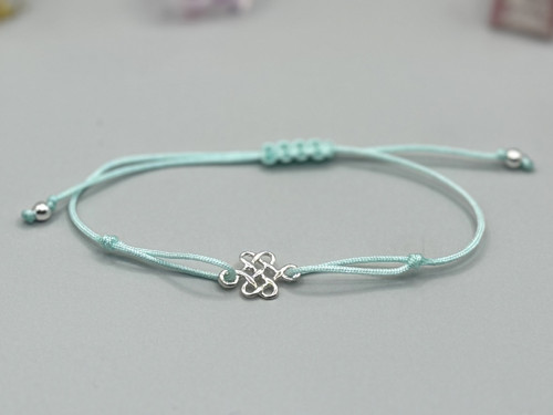 Minimalistický náramek - Celtic knot (mátová) — foto 2