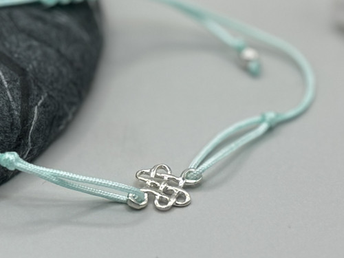 Minimalistický náramek - Celtic knot (mátová) — foto 4