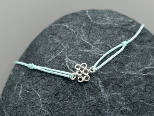 Minimalistický náramek - Celtic knot (mátová) — foto 3
