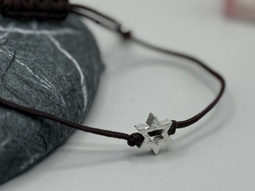 Minimalistický náramek - Star frame (tm. modrá) — foto 4