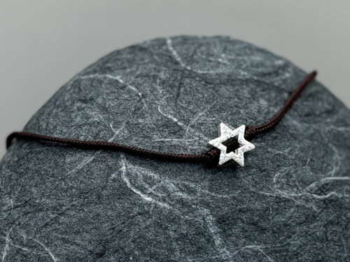 Minimalistický náramek - Star frame (tm. modrá) — foto 3