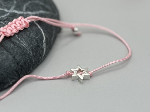 Minimalistický náramek - Star frame (sv. růžová) — foto 4