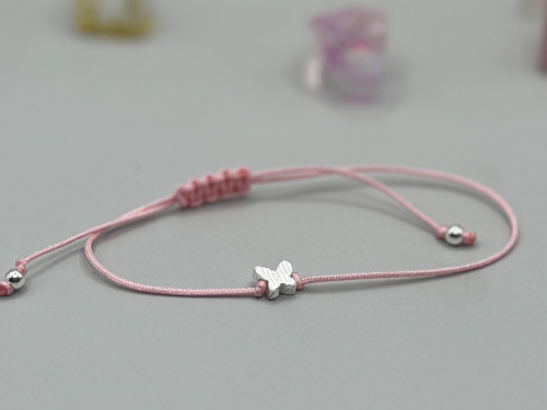 Minimalistický náramek - Tiny Butterfly (sv. růžo) — foto 2