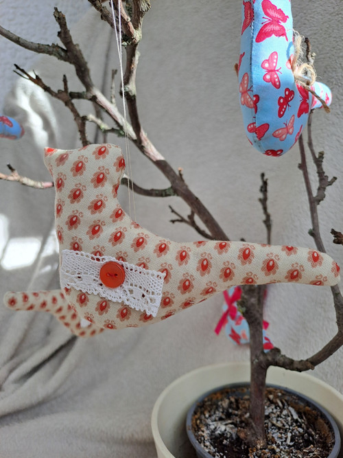 Šití ptáčci - béžová varianta — foto 2