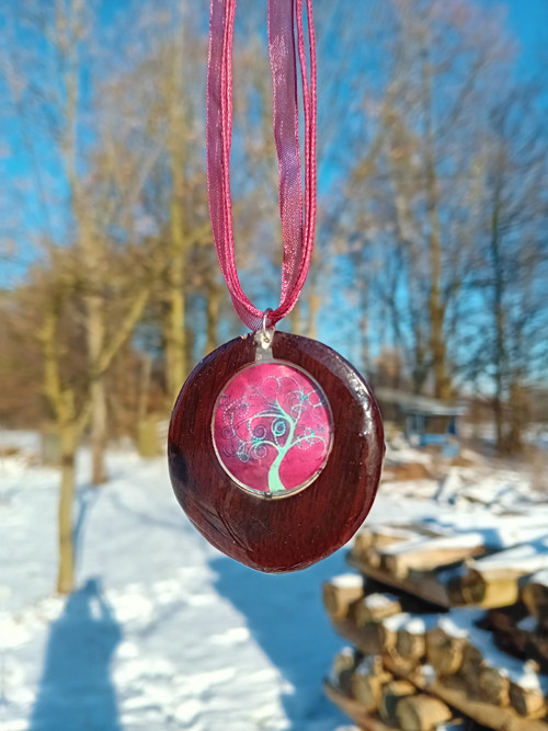 Náhrdelník Mahagonový Strom — foto 3