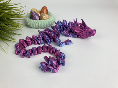 Velikonoční drak - 47cm, 3D tisk — foto 3