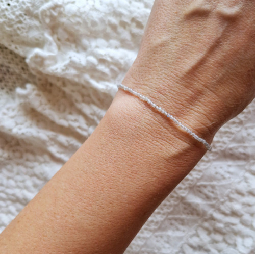 Nejjemnější labradorit*minimalistický náramek — foto 3
