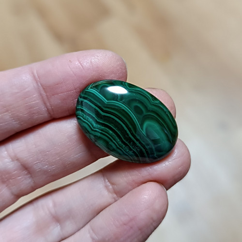 Malachit, ID 3572, 28x18 mm — foto 3